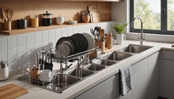 Choisissez l'égouttoir parfait pour une cuisine pratique !